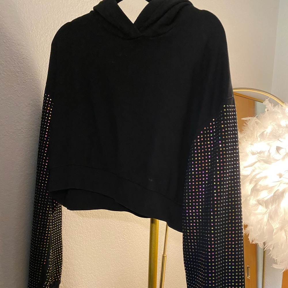 Frankie B Rainbow Crystal Hoodie - Picture 3 of 4